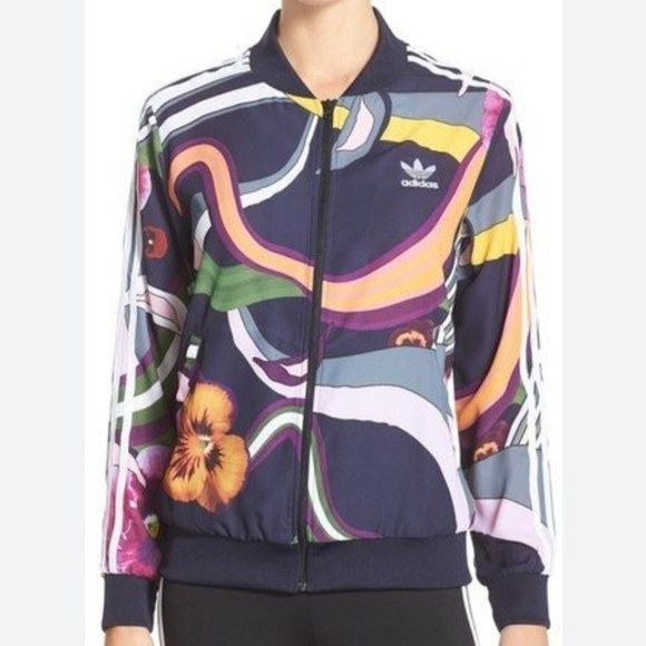 Adidas Originals Floral Burst Superstar Crepe Track Jacket
